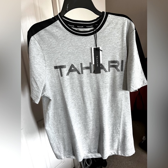 Tahari Shirts Tahari Mens T Shirt Black Grey Size M New Msrp